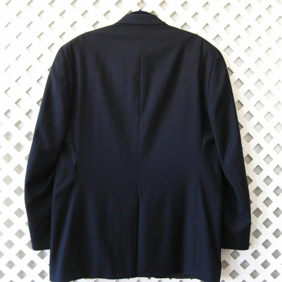 Michael Kors Mens 44L Navy Wool Blazer - Picture 2 of 8
